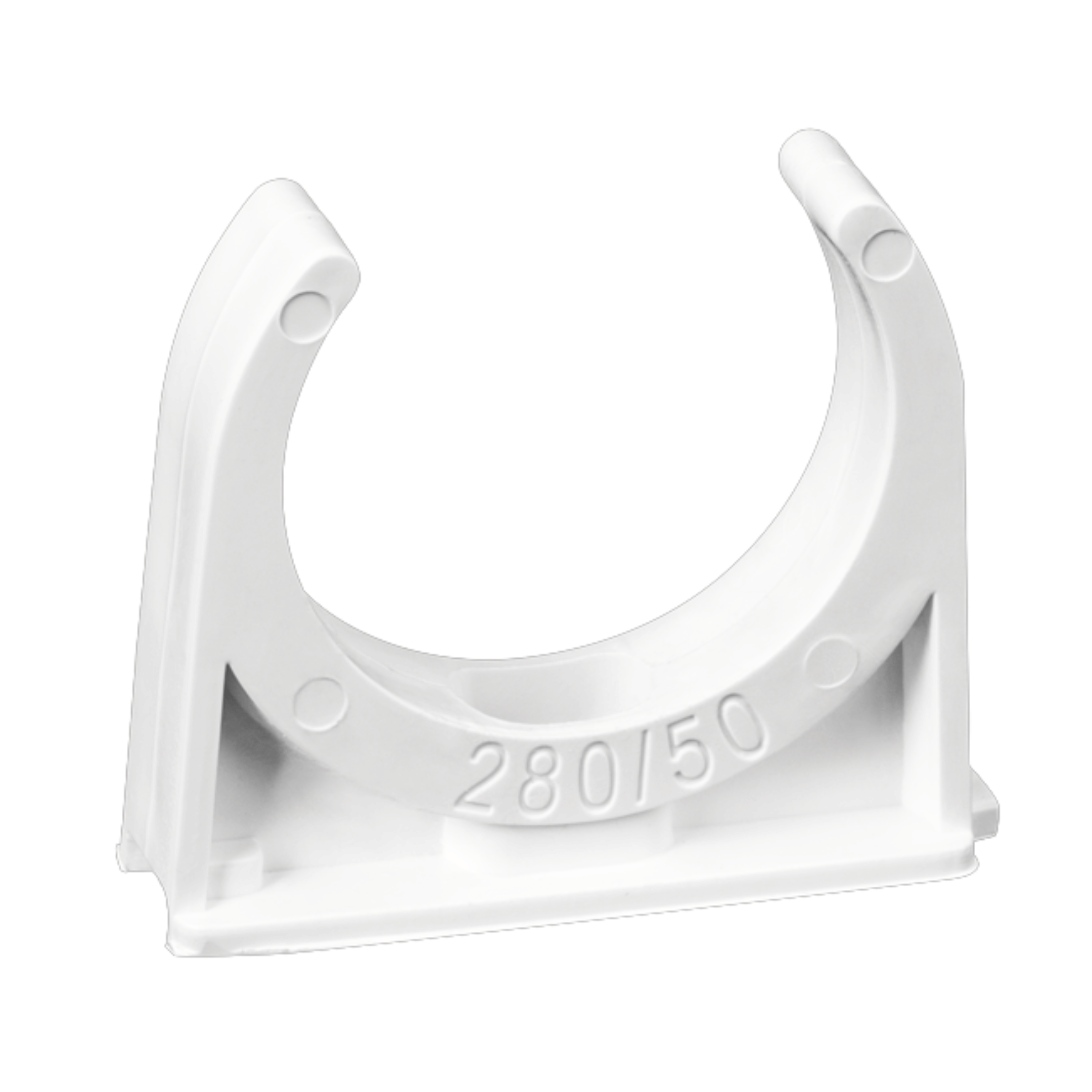 ตัวยึดท่อ ขนาด 50 มม. สีขาว UPC U280/50 MOUNTING CLIPS (แพ็ก 10 ชิ้น)_1